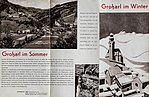 Tourismusprospekt, Großarl Winter, eher frühe 50er Jahre