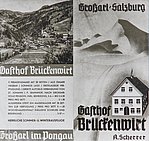 Tourismusprospekt Gasthof Brückenwirt, Jahr unbekannt